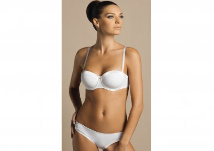 Laura Biagiotti korzetová Push up podprsenka 702 B  bílá 